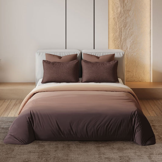 D'decor Bedsheet Super King Size BALAYAGE CEDAR WOOD Esteem Collection - grahsajja