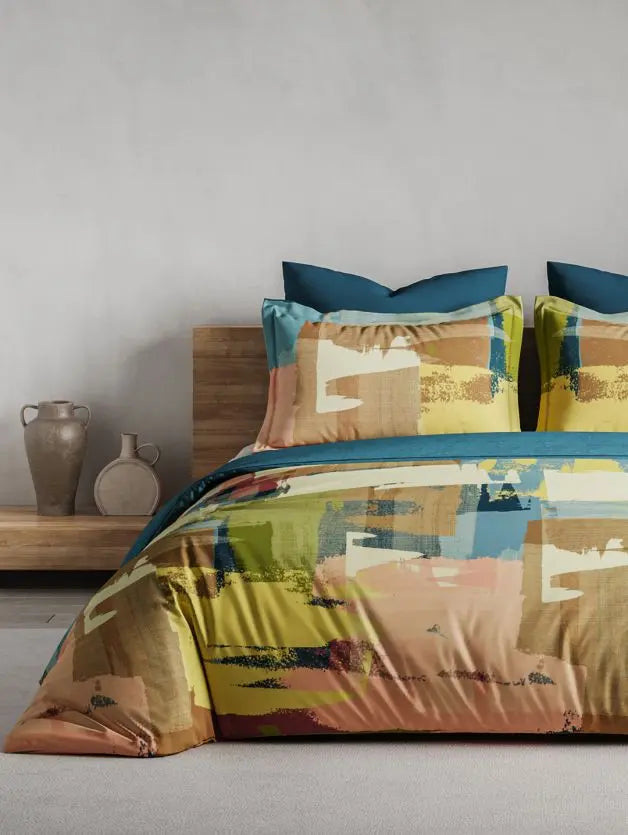 Ddecor Beautiful Living 180TC Maxima Bedsheet 2 Pillow Cover Spectra - grahsajja