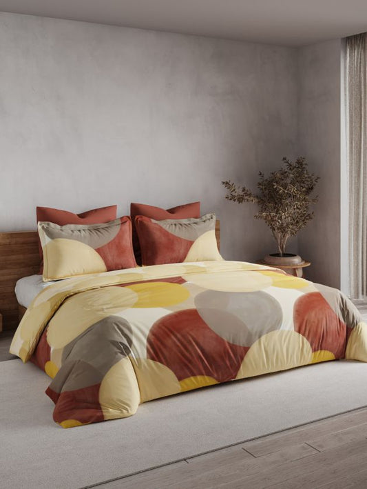 Ddecor Beautiful Living 180TC Maxima Bedsheet 2 Pillow Cover Sphere - grahsajja