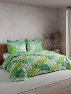 Ddecor Beautiful Living 180TC Maxima Bedsheet 2 Pillow Cover Paradise Leaves - grahsajja