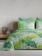 Ddecor Beautiful Living 180TC Maxima Bedsheet 2 Pillow Cover Paradise Leaves - grahsajja
