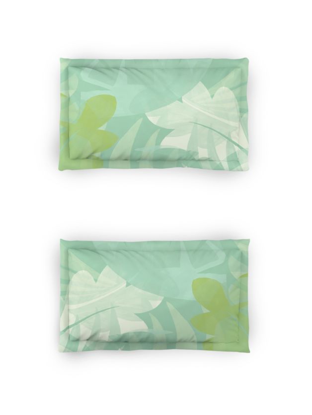 Ddecor Beautiful Living 180TC Maxima Bedsheet 2 Pillow Cover Paradise Leaves - grahsajja
