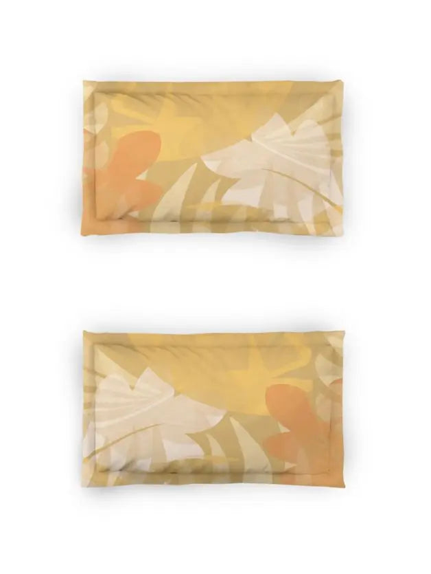 Ddecor Beautiful Living 180TC Maxima Bedsheet 2 Pillow Cover Paradise Leaves - grahsajja