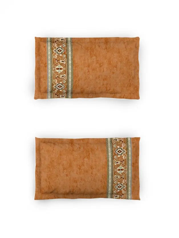 D'decor Live Beautiful Ornate Glory Bed In a Bag Serai Collection Russet - grahsajja