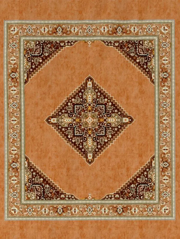 D'decor Live Beautiful Ornate Glory Bed In a Bag Serai Collection Russet - grahsajja