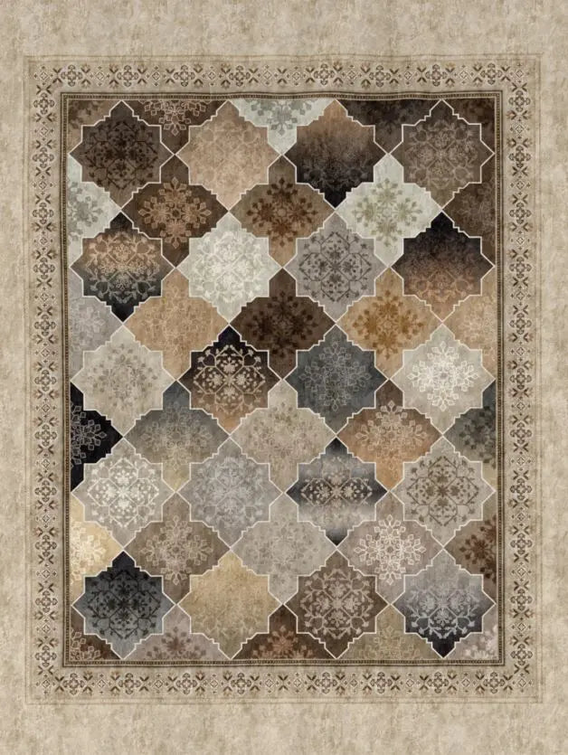 D'decor Live Beautiful Opulence Bed In a Bag Serai Collection TANNIN - grahsajja