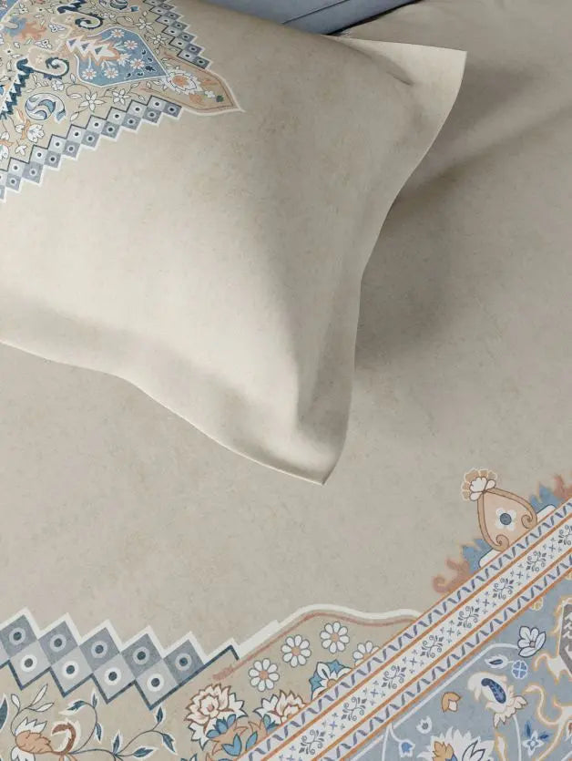 D'decor Live Beautiful ROYAL RADIANCE Bed In a Bag Serai Collection OATMEAL - grahsajja