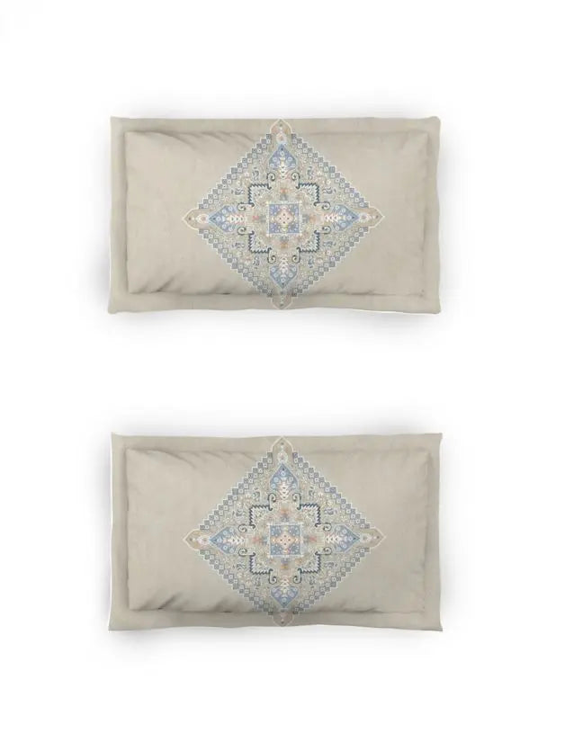 D'decor Live Beautiful ROYAL RADIANCE Bed In a Bag Serai Collection OATMEAL - grahsajja