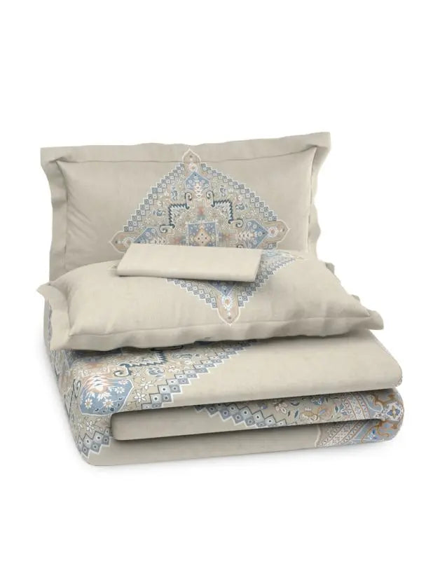 D'decor Live Beautiful ROYAL RADIANCE Bed In a Bag Serai Collection OATMEAL - grahsajja