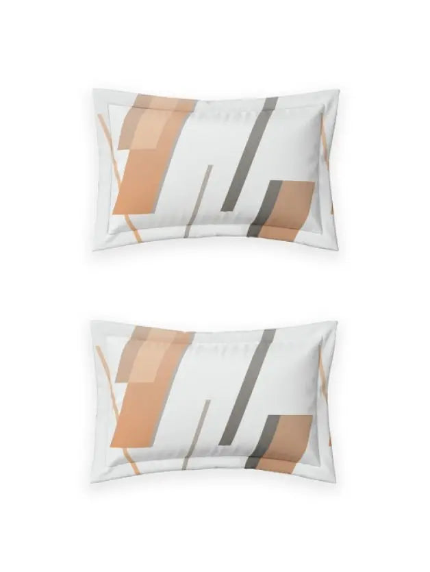 Ddecor Live Beautiful Vega Collection Bedsheet with 2 Pc pillow Covers| Prism Copper Tan D'Decor