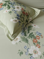 Ddecor Live Beautiful Vega Collection Bedsheet with 2 Pc pillow Covers| Florix Green D'Decor