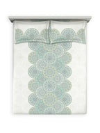 Ddecor Live Beautiful Vega Collection Bedsheet with 2 Pc pillow Covers| Auralia Green D'Decor