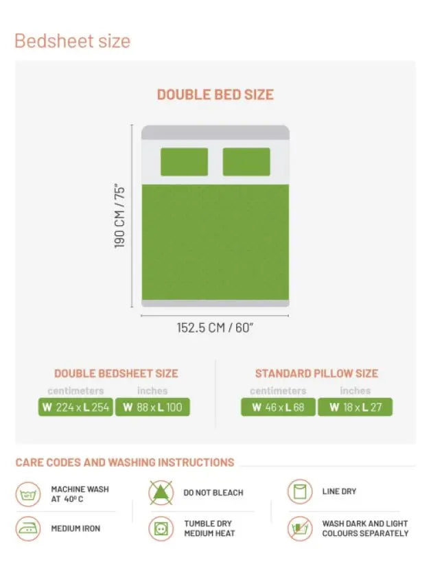 Ddecor Live Beautiful Vega Collection Bedsheet with 2 Pc pillow Covers| Auralia D'Decor
