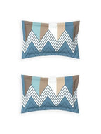 Ddecor Live Beautiful Vega Collection Bedsheet with 2 Pc pillow Covers| Chevronix Bl D'Decor