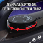 HAVELLS Plush 1600 Watts 320ml Steam Iron (Horizontal & Vertical Steaming, Black)