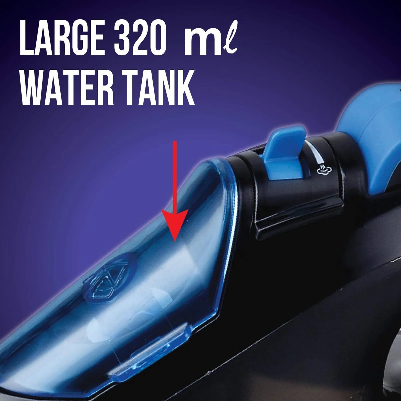 HAVELLS Plush 1600 Watts 320ml Steam Iron (Horizontal & Vertical Steaming, Black)