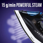HAVELLS Plush 1600 Watts 320ml Steam Iron (Horizontal & Vertical Steaming, Black)