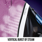 HAVELLS Plush 1600 Watts 320ml Steam Iron (Horizontal & Vertical Steaming, Black)