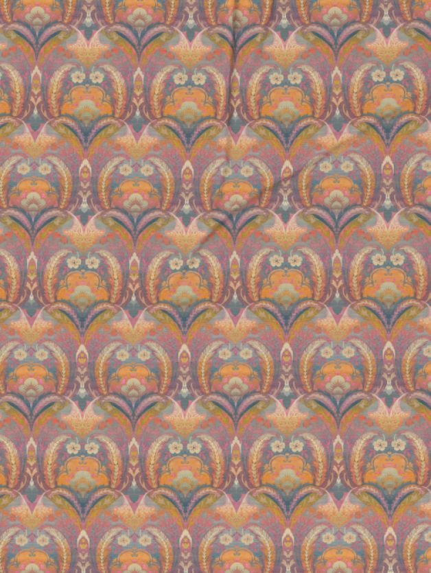 Ethnic Grace Sun Orange | D'Decor Maxima Collection