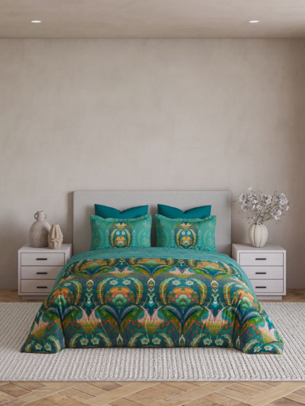 Ethnic Grace Teal | D'Decor Maxima Collection