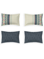 Gulbaani Navy-Peony| Ddecor Jamdani Collection