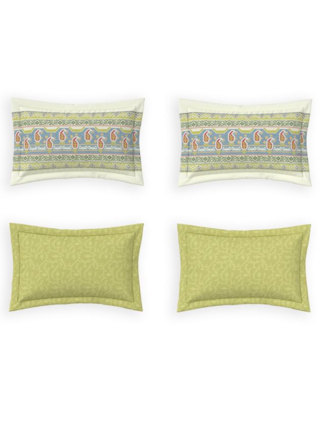 Mridu Jaal Lentil-Sprout | Ddecor Jamdani Collection