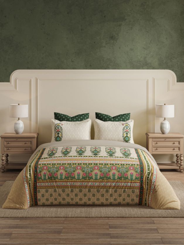 Kusumit Olive Branch | Ddecor Jamdani Collection