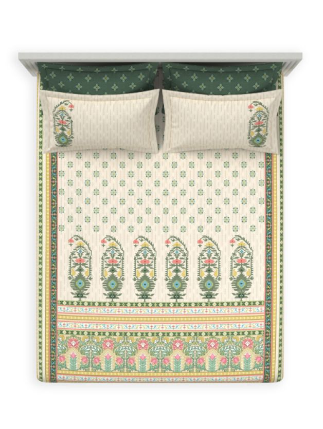 Kusumit Olive Branch | Ddecor Jamdani Collection