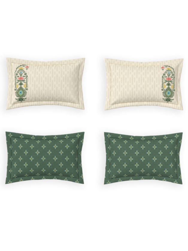 Kusumit Olive Branch | Ddecor Jamdani Collection