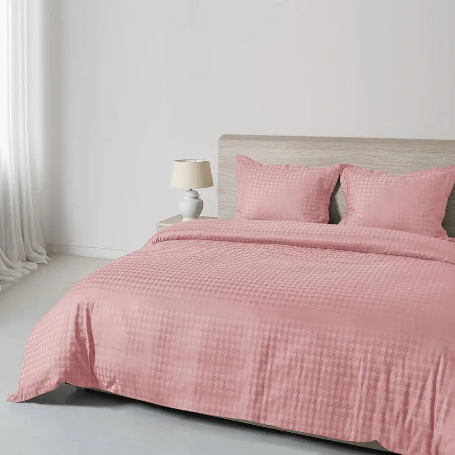 Spread Home 550 TC Italian Jacquard 100% Cotton Bedsheet Houndstooth - grahsajja
