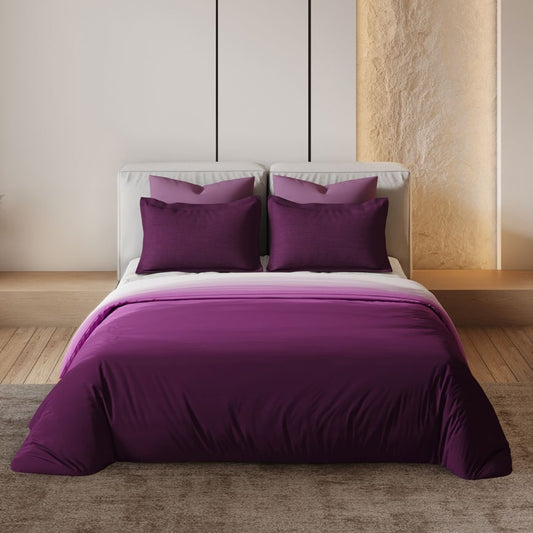 D'decor Bedsheet Super King Size BALAYAGE DEEP ORCHID Esteem Collection - grahsajja