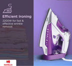 HAVELLS Husky 2200 Watts 320ml Steam Iron (Steam & Spray Burst, Purple)