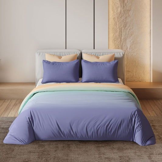 D'decor Bedsheet Super King Size BALAYAGE PERSIAN BLUE Esteem Collection - grahsajja