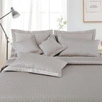 Regal Collection Premium Quilted Bedcover King Size Taupe - grahsajja