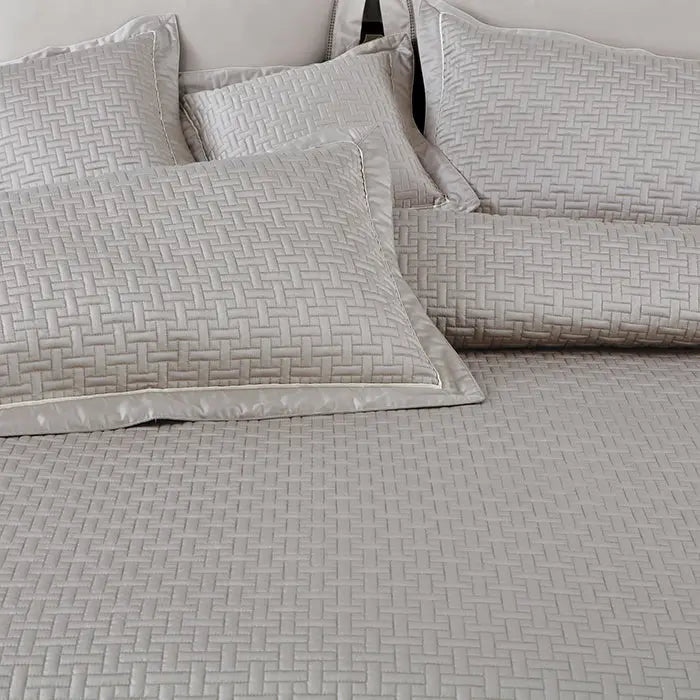 Regal Collection Premium Quilted Bedcover King Size Taupe - grahsajja