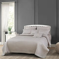 Regal Collection Premium Quilted Bedcover King Size Taupe - grahsajja