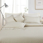 Regal Collection Premium Quilted Bedcover King Size Cream - grahsajja