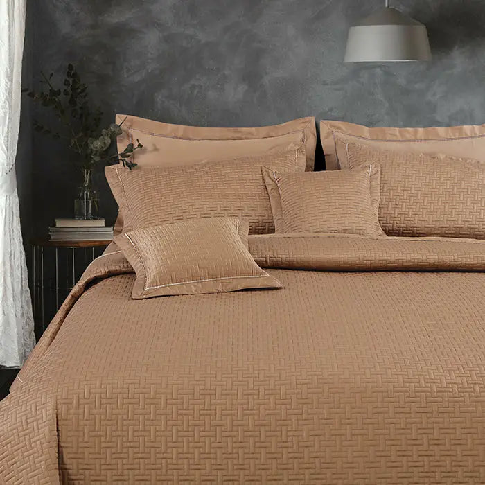 Regal Collection Premium Quilted Bedcover King Size Choco - grahsajja