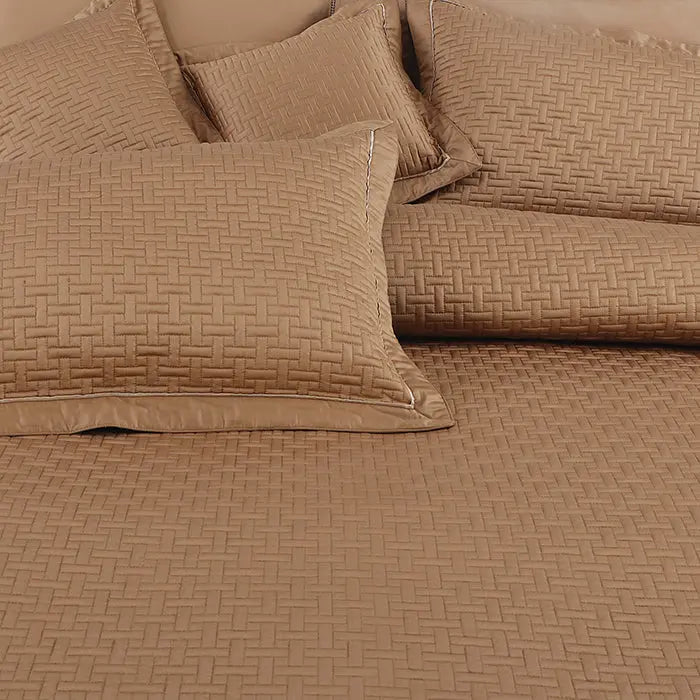 Regal Collection Premium Quilted Bedcover King Size Choco - grahsajja