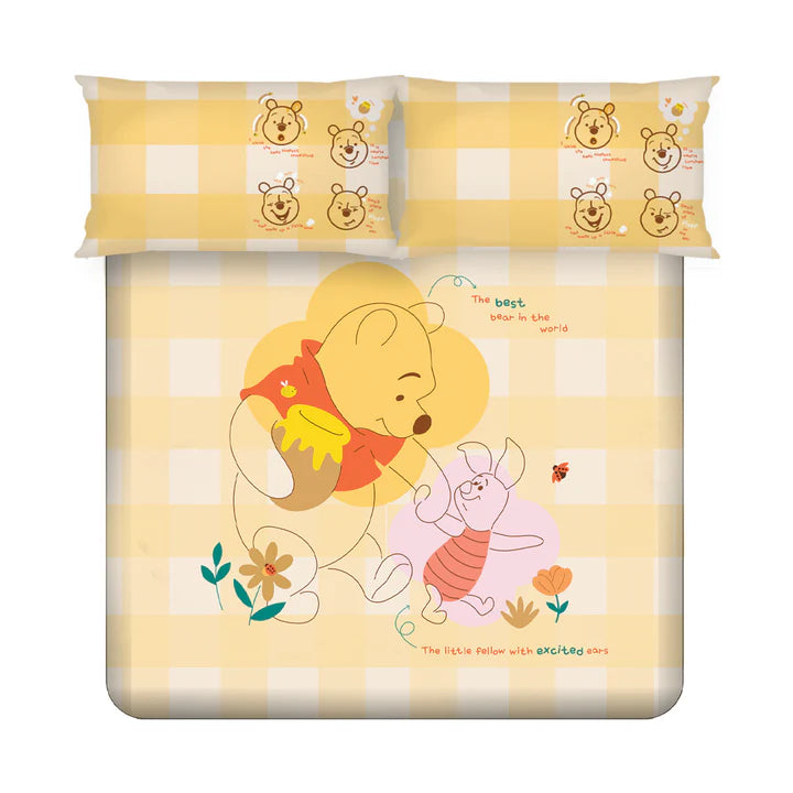 Disney Winnie The Pooh Digital Printed 300TC Cotton Bedsheet