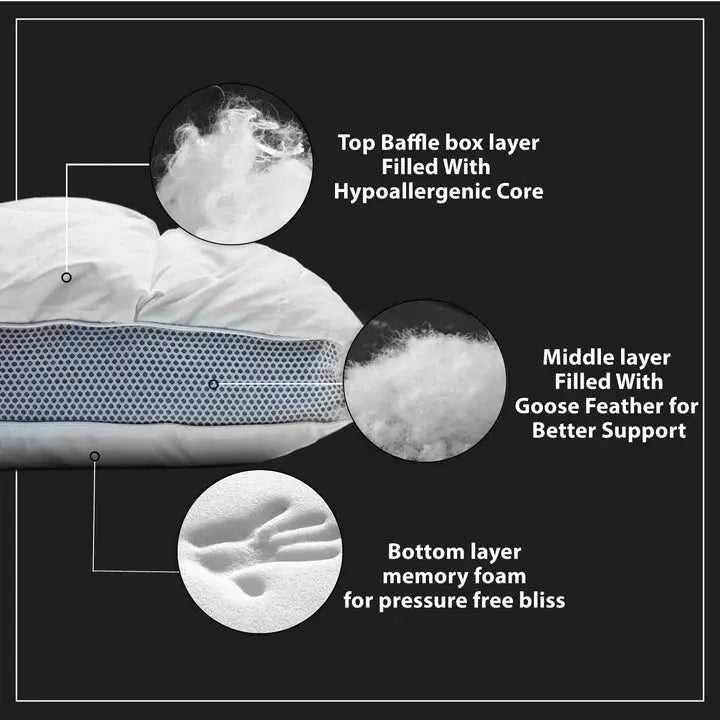 Insiniya Three Layers Puff Perfection Pillow Sassoon