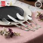 Chef Vicky Ratnani's Signature Collection By FnS Wales Stainless Steel 24 Pcs Cutlery Set with Box Pack