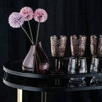 Sleek Black Serving Cart with Gold Trim - grahsajja