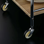 Elegant Ebony Serving Cart with Brass Accents Regular price - grahsajja