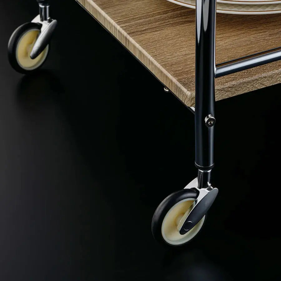 Elegant Ebony Serving Cart with Brass Accents Regular price - grahsajja