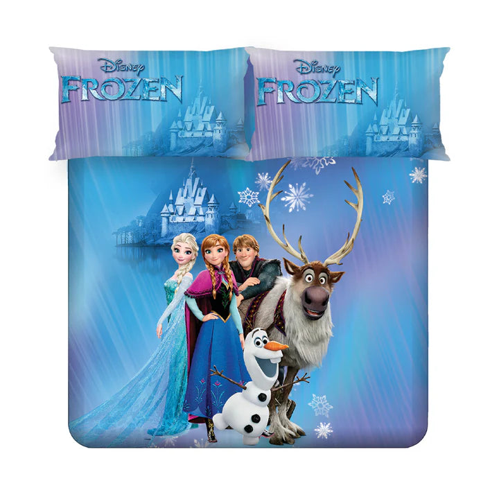 Disney Frozen Digital Printed 300TC Cotton Bedsheet