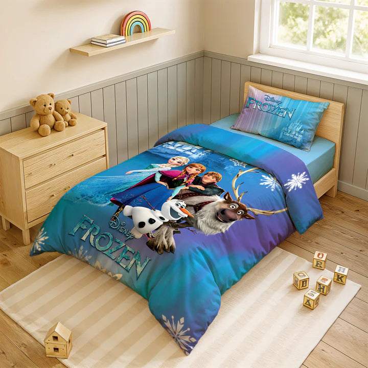Disney Frozen Digital Printed 300TC Cotton Bedsheet