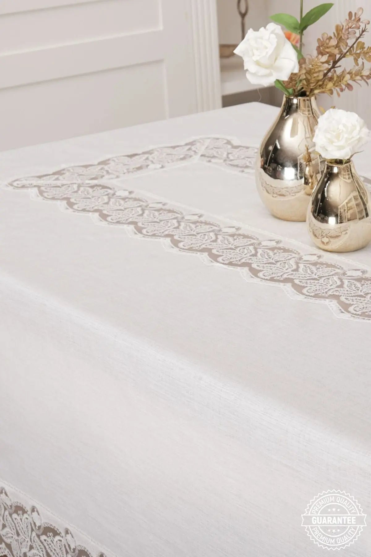 Finezza Table Cover 6-8 seater 160x230 cm Rectangular White Finezza