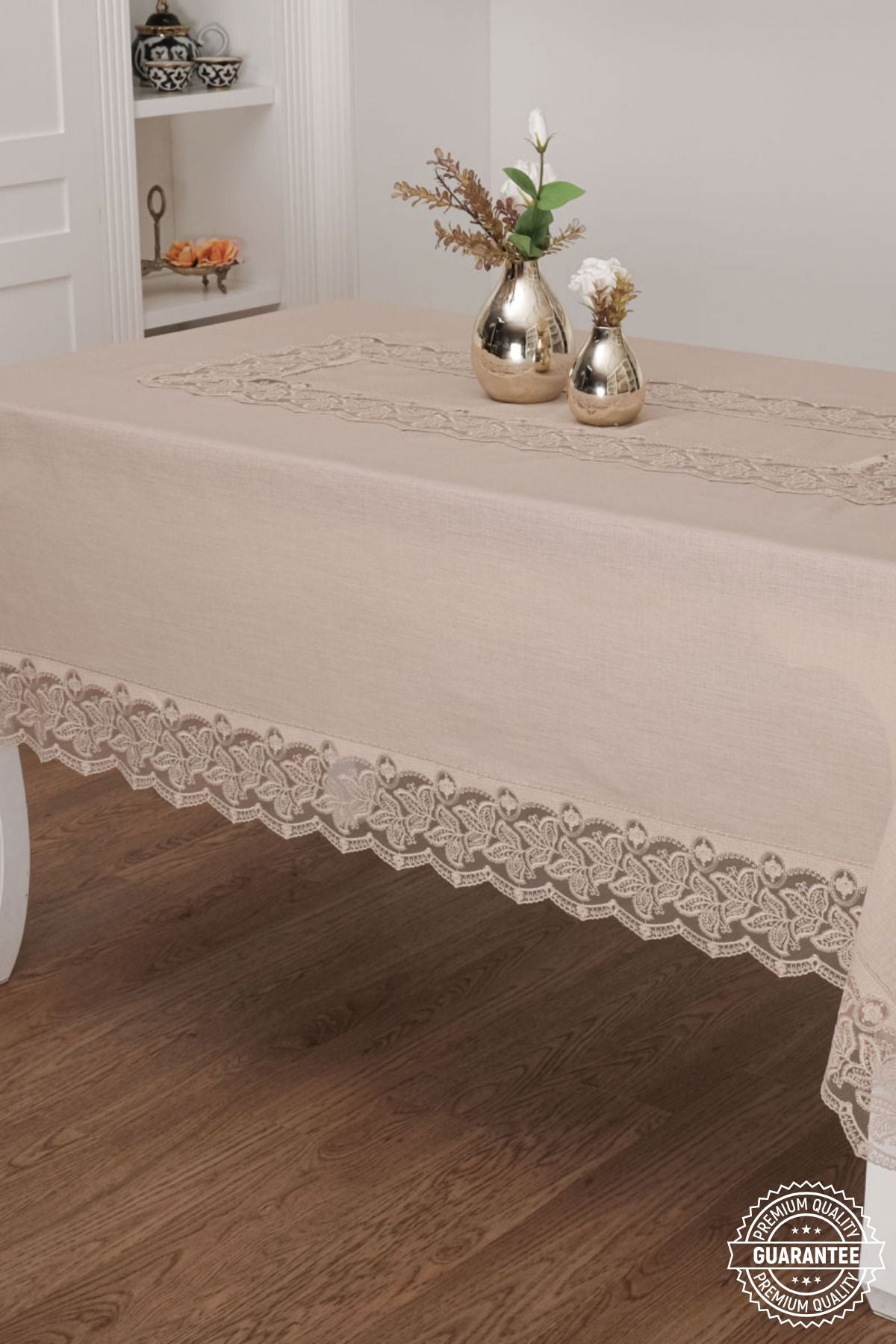 Finezza Table Cover 6-8 seater 160x230 cm Rectangular Brown