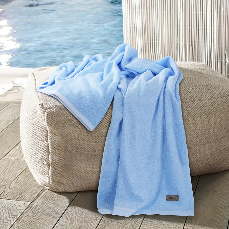 Bamboo Bath Towels - High Absorbent & Super Soft 360 GSM - grahsajja